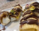 صورة لخطوة 12 من وصفة كريب بحشوة القشطة 🍝🍯