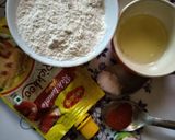 A picture of step 1 of Methi paratha.