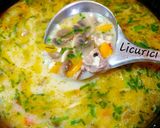 Pas rețetă Ciorbă cu costițe de porc, ciuperci și orez 1 fotografie
