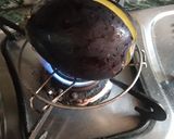 A picture of step 2 of Eggplant (baingan) bharta.