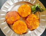 A picture of step 5 of Aloo tikki chaat 💚😋😋.