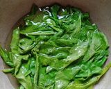 A picture of step 3 of Spinach Omelette Curry.