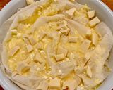 Une image de l'étape 3 de Banitsa à la feta et au Maasdam.