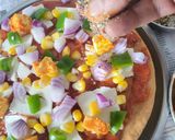 A picture of step 9 of No Yeast Pizza (Party style).