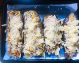 Foto del paso 7 de la receta: Berenjenas rellenas de pollo y vegetales
