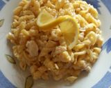 Tejszínes, fokhagymás, halas tészta recept fázis 2 fotója