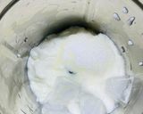 A picture of step 2 of Roohafza Lassi.