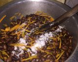A picture of step 5 of Njahi stew.