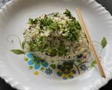 A picture of step 8 of Thai green rice.