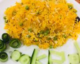A picture of step 8 of Matar Chawal.