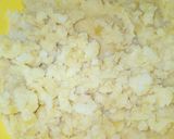 A picture of step 1 of Chinese Potato Patty.