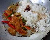 รูปขั้นตอนการทำที่ 4 ของ ข้าวผัดแหนมน้ำพริกเผา