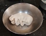 A picture of step 1 of Rice Flour Bhakri.