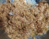 A picture of step 4 of Fig walnut halwa.