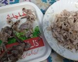 A picture of step 1 of Chicken spring Roll!.