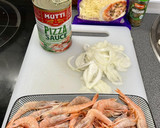 Foto del paso 1 de la receta: Pizza de gamba blanca al ajillo 🤩🤩🤩