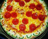 A picture of step 9 of Jalapeno Popper Stuffed Crust Pizza.