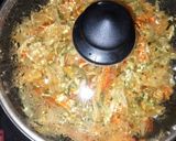 A picture of step 2 of Vegetable Kathi Roll.