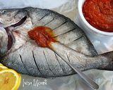 A picture of step 4 of Samak Mashwi (Arabian spiced fish).