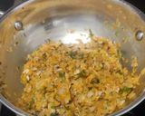 A picture of step 3 of Besan veggi Cheela.