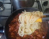 Foto del paso 5 de la receta: Spaghetti de calabacín berenjena y bacon ahumado