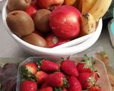 A picture of step 1 of Healthy And Delicious Fruit Chat.
