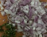 A picture of step 2 of Onion Rava Dosa.