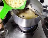 A picture of step 4 of Gur wale chawal.