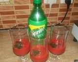 A picture of step 4 of Strawberry mint margarita.