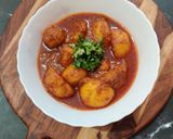 A picture of step 12 of Lasaniya batata.