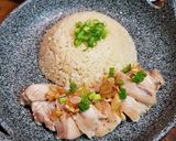Foto langkah ke 8 dari resep Nasi Ayam Hainan Praktis Rice Cooker.