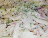 Tejszínes bacon-ös cukkinis penne recept fázis 4 fotója