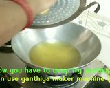 A picture of step 4 of Champakali/Chakri Gathiya.