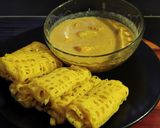 Foto langkah ke 8 dari resep Roti Jala dan Kuah Kari Ayam.