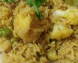 A picture of step 3 of Mix Veg Pulav.
