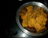A picture of step 2 of Chicken tikka kathi roll.