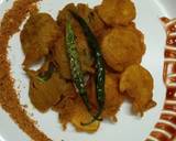 Potato and carom leaves fritters recipe step 4 photo