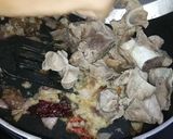 A picture of step 4 of Banjara Mutton Gosht Curry.