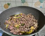 Foto langkah ke 4 dari resep Tumis tahu mix daging giling.