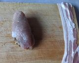 Baconös pulykamell tekercs recept fázis 4 fotója