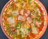Hình bước làm 5 của món Canh măng chua sườn non