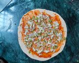 A picture of step 3 of Pizza paratha.