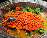 A picture of step 3 of Crockpot Creamy Spinach Chicken 🐔Soup 🥣.
