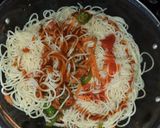 A picture of step 4 of Quick Vegetable Spaghetti.