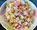 Foto del paso 4 de la receta: Ensalada de arroz tricolor con atún y encurtidos