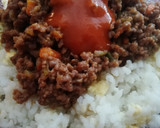 Foto del paso 6 de la receta: El volcán de arroz, carne y tomate