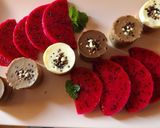 Foto del paso 1 de la receta: Mini bavaroises de tres chocolates con pitaya fresca