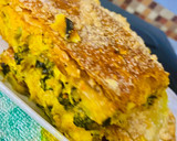 Foto del paso 7 de la receta: EMPANADA XXL DE 🥬ACELGA🥬, 🥦COLIFLOR🥦 Y 🧅CEBOLLA🧅CARAMELIZADA CON 🧀🧀QUESO 🧀 🧀