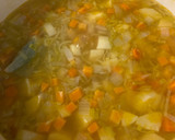 A picture of step 3 of Parsnip, Carrot and Tarragon Soup.