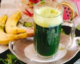 A picture of step 3 of GREEN Smoothie spinach.. banana smoothie.